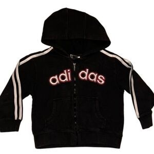 Boys Adidas black hoodie size 5